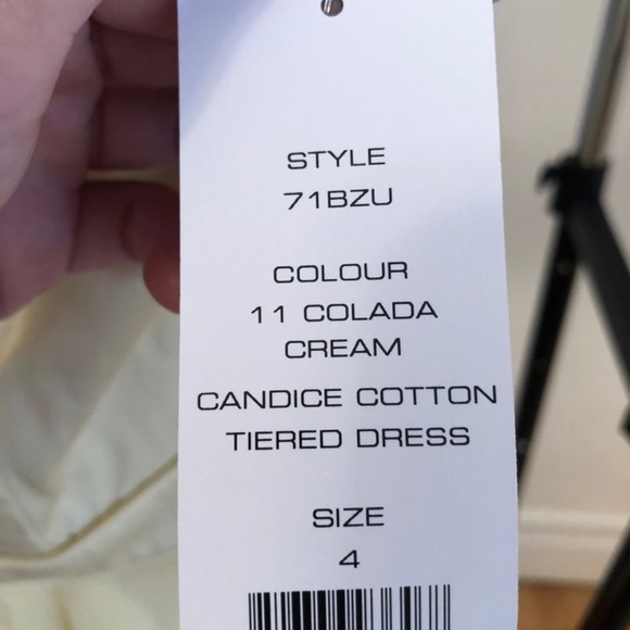 French Connection Candice cotton tiered dress - Brand New - 4US - Picture 3 of 3